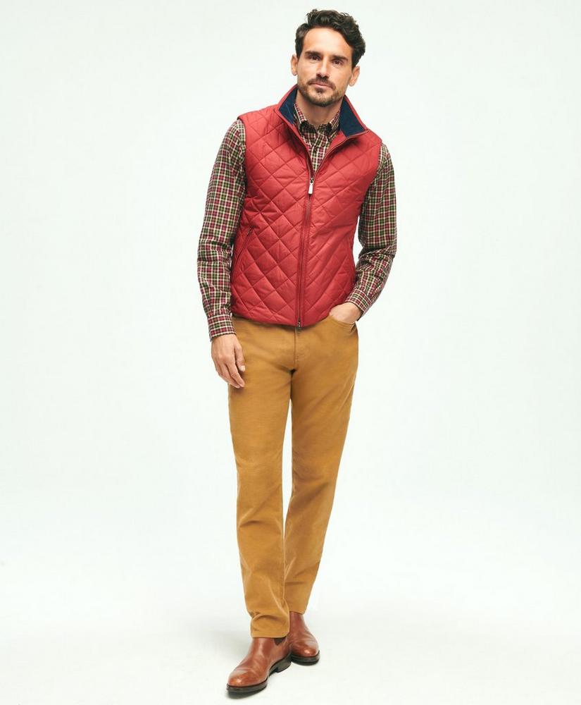 Water Repellent Diamond Quilted Vest