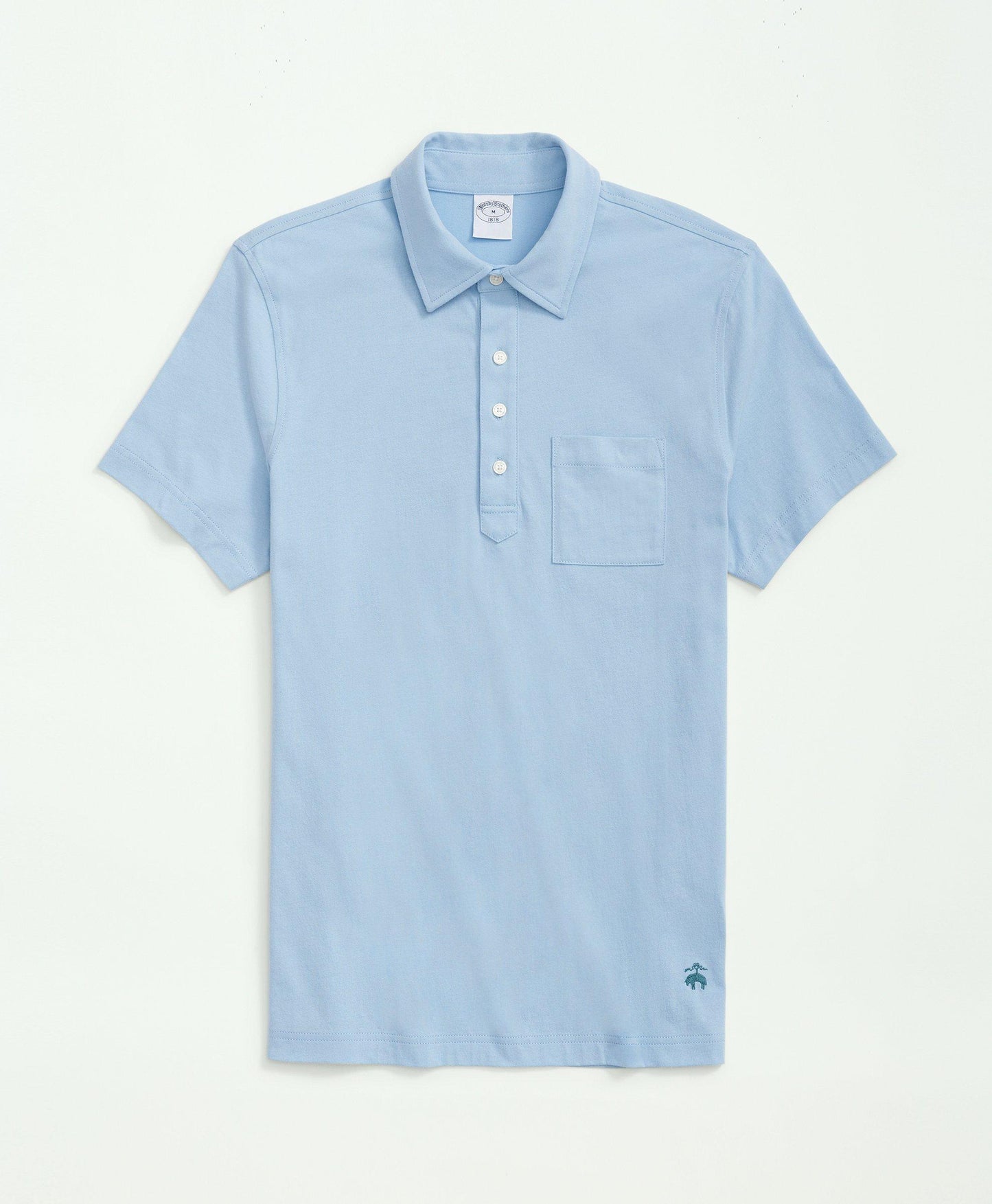 Washed Cotton Jersey Polo Shirt