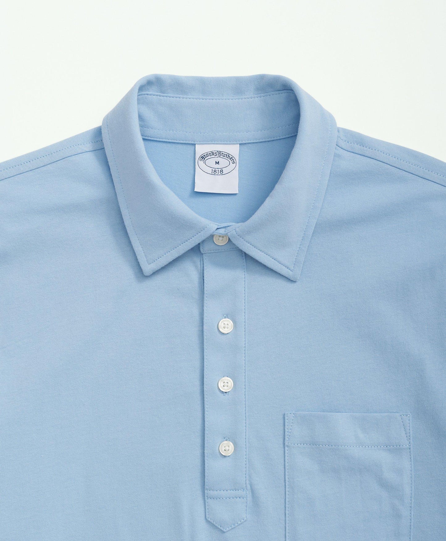 Washed Cotton Jersey Polo Shirt