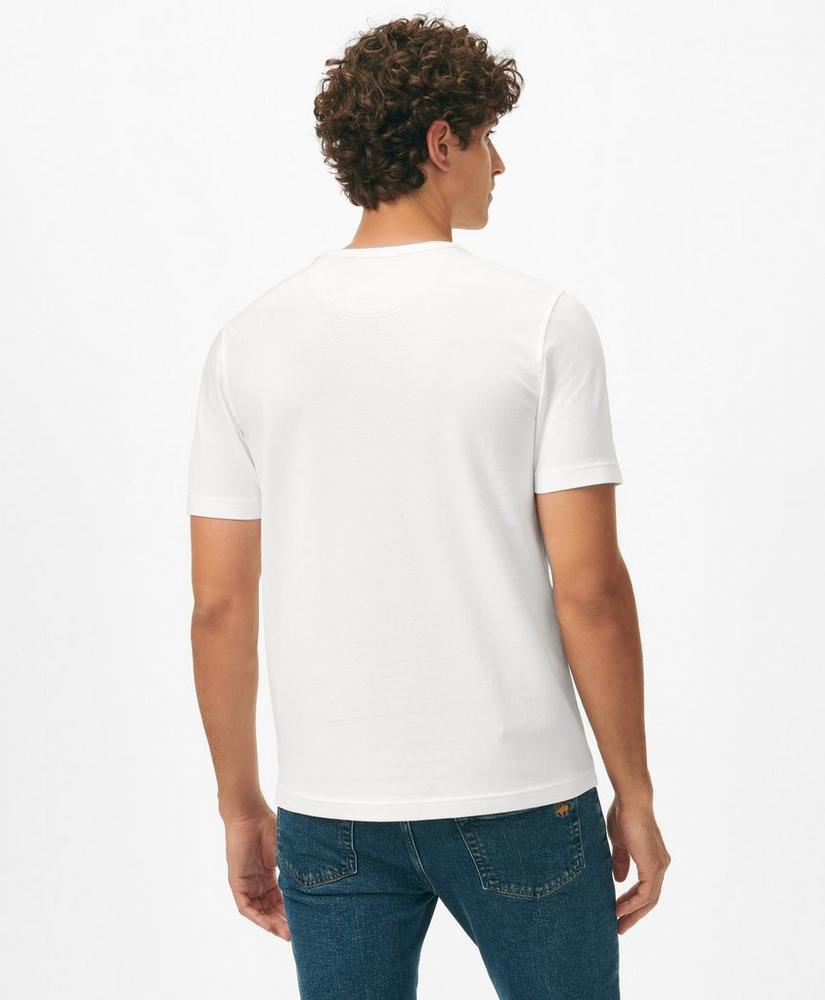 Pique T-Shirt in Garment-Washed Supima Cotton