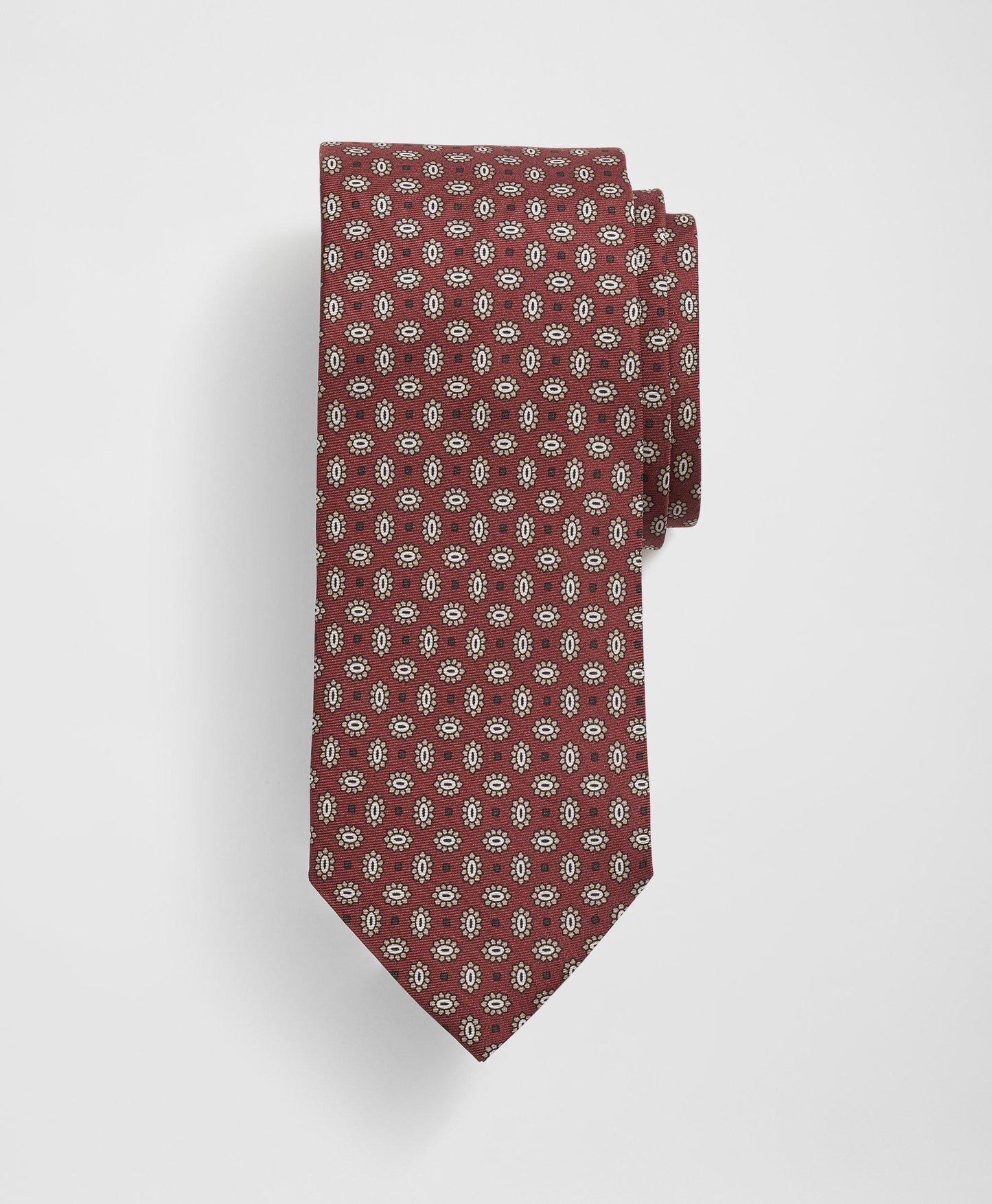 Silk Oval Flower Tie