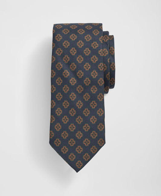 Silk Foulard Print Tie