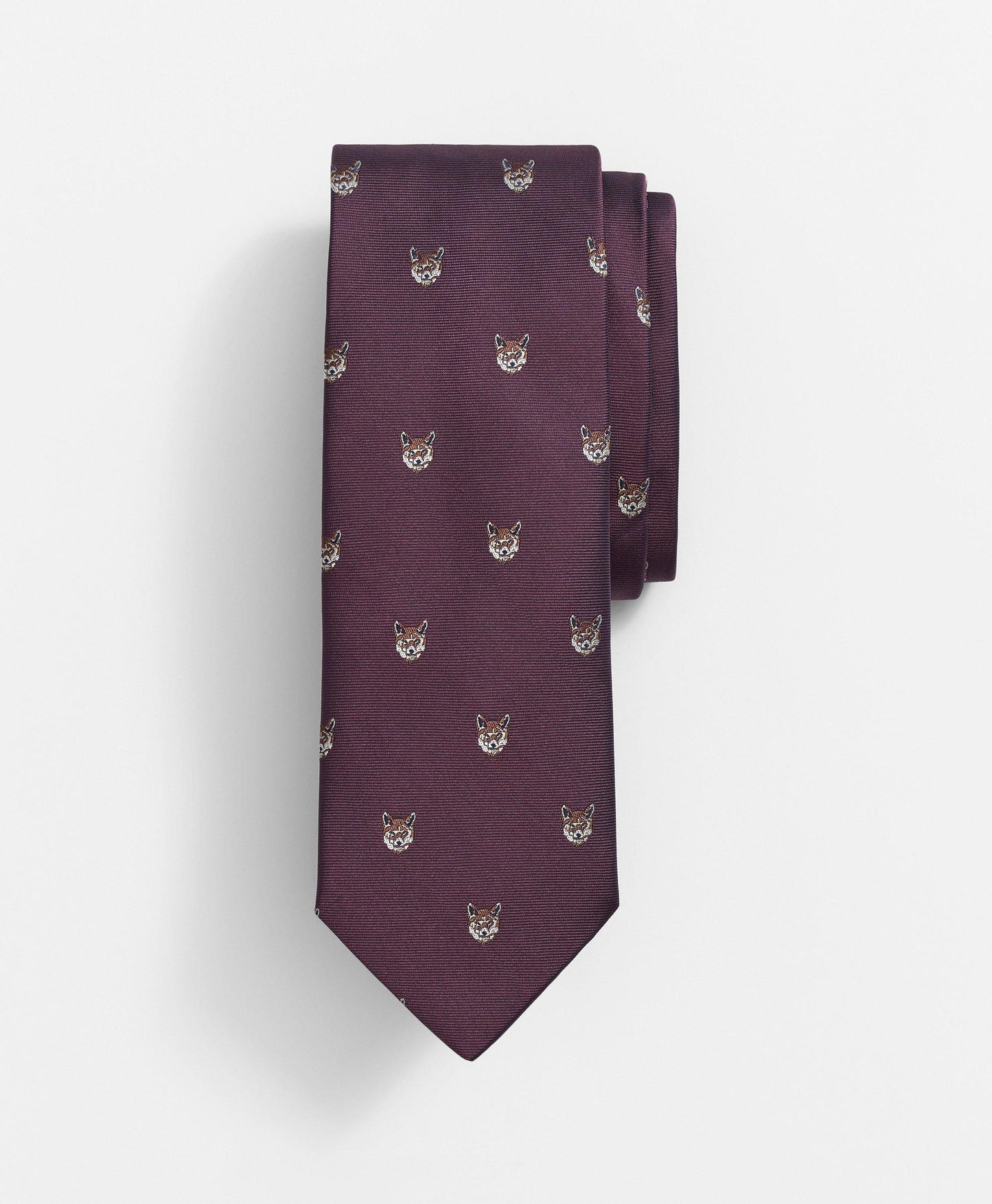 Silk Fox Motif Tie