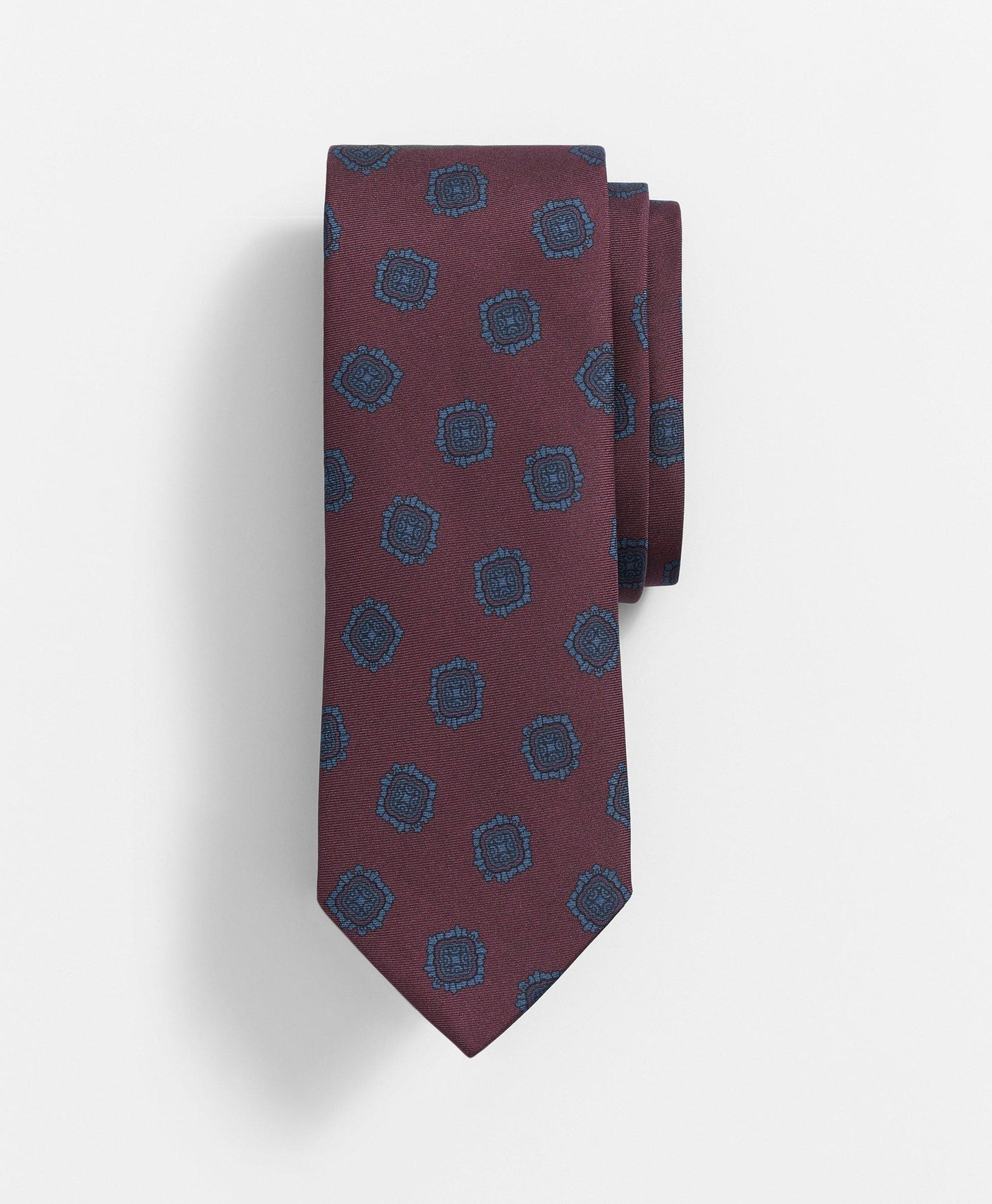 Silk Square Tossed Foulard Tie