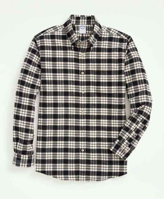 Portuguese Flannel Polo Button Down Collar, Plaid Shirt