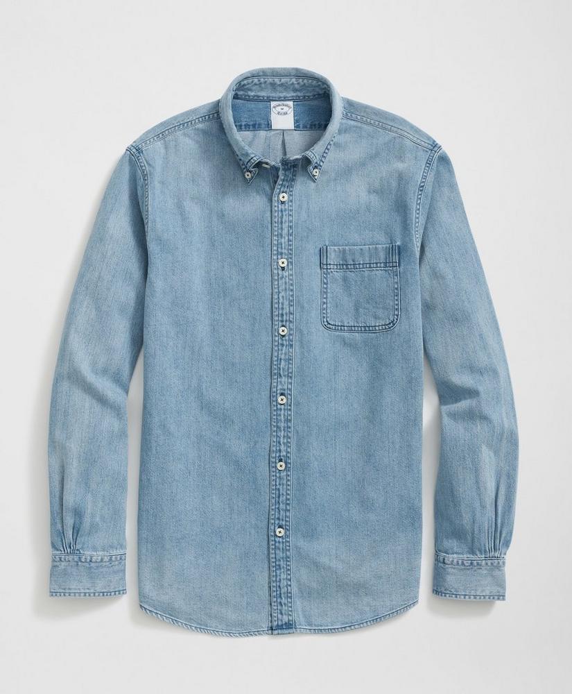 Archival Denim Shirt in Cotton Twill