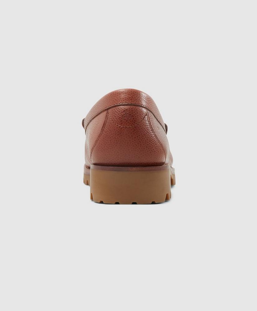 Leather Penny Loafer with Lug Sole