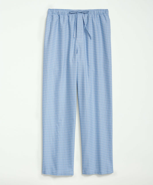 Cotton Oxford Windowpane Lounge Pants