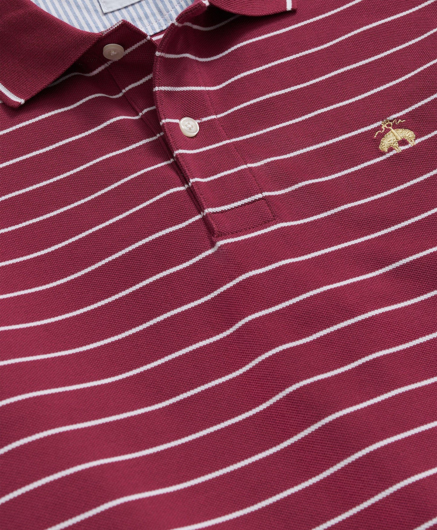 Golden Fleece Thin Striped Supima Polo Shirt