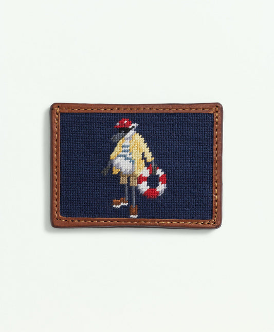 Smathers & Branson Cotton Needlepoint Henry Card Case