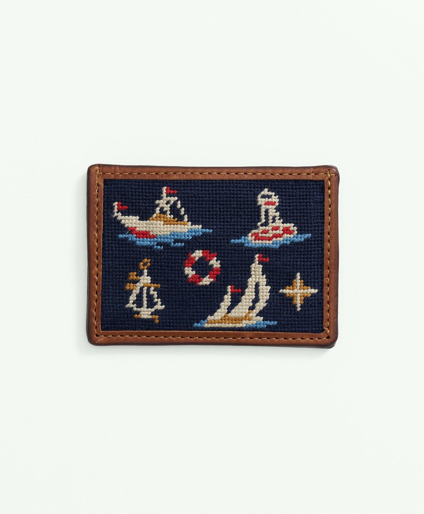 Smathers & Branson Cotton Needlepoint Card Case