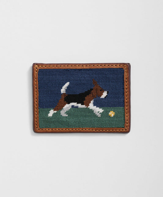 Smathers & Branson Cotton Needlepoint Beagle Card Case