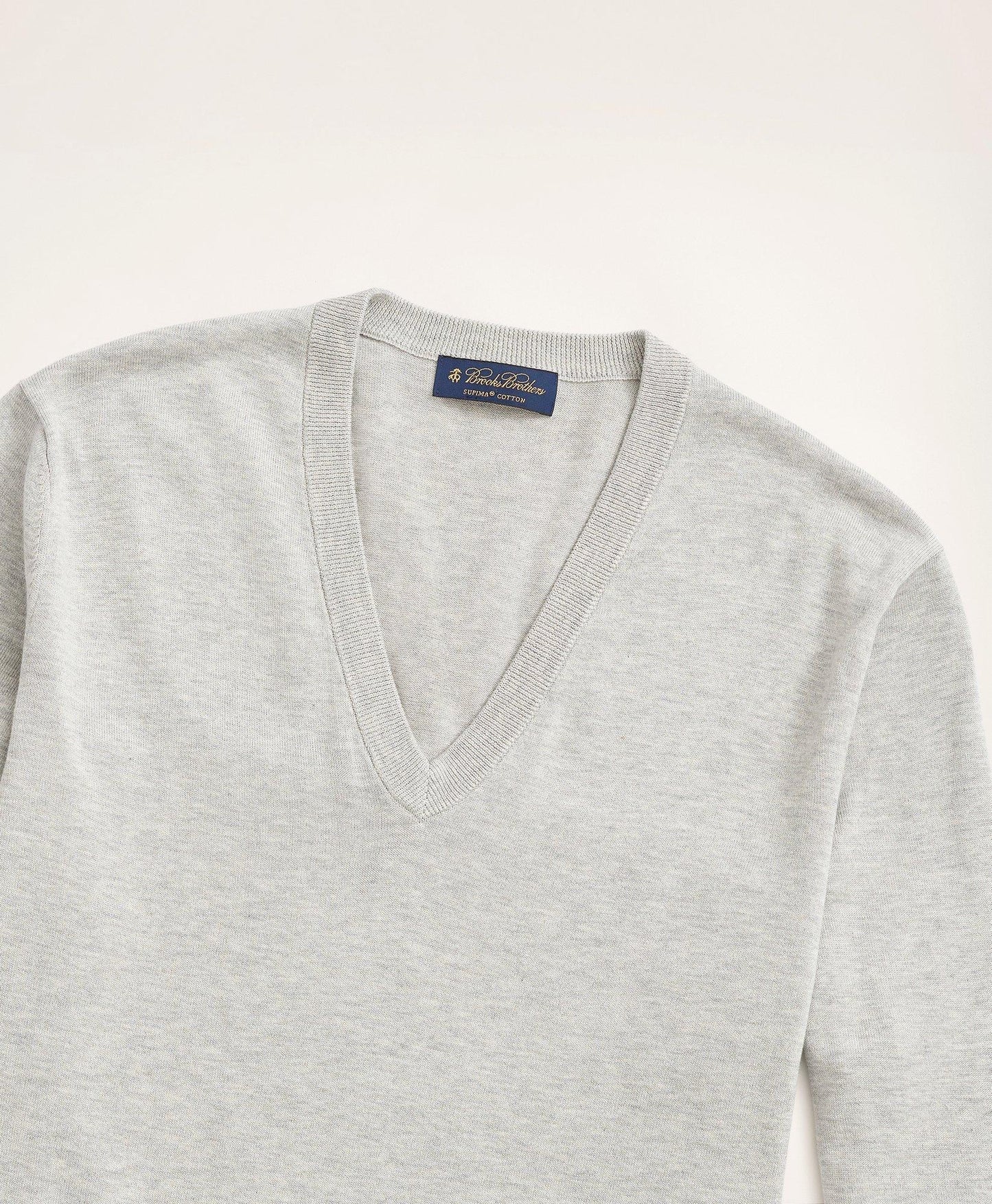 Supima Cotton V-Neck Sweater