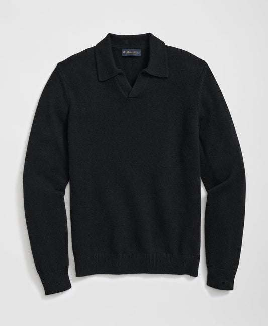 3-Ply Cashmere Jonny Collar Polo Sweater