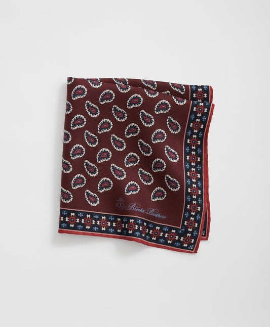 Paisley Silk Pocket Square