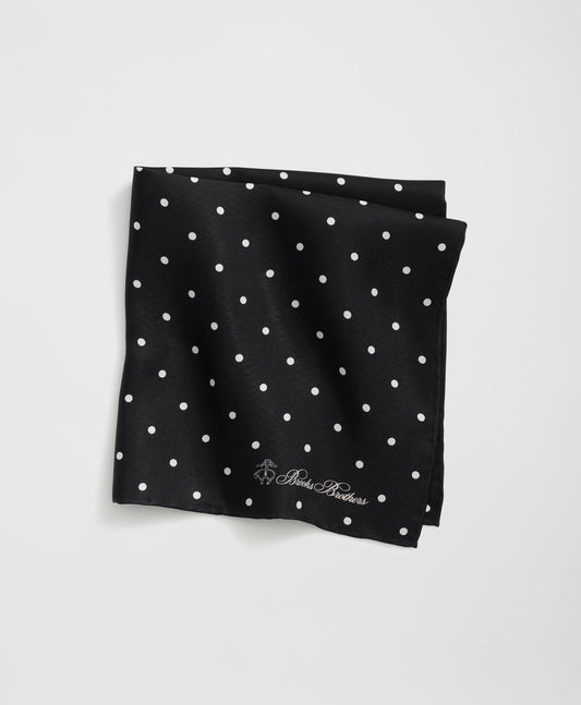 Small Dot Silk Pocket Square