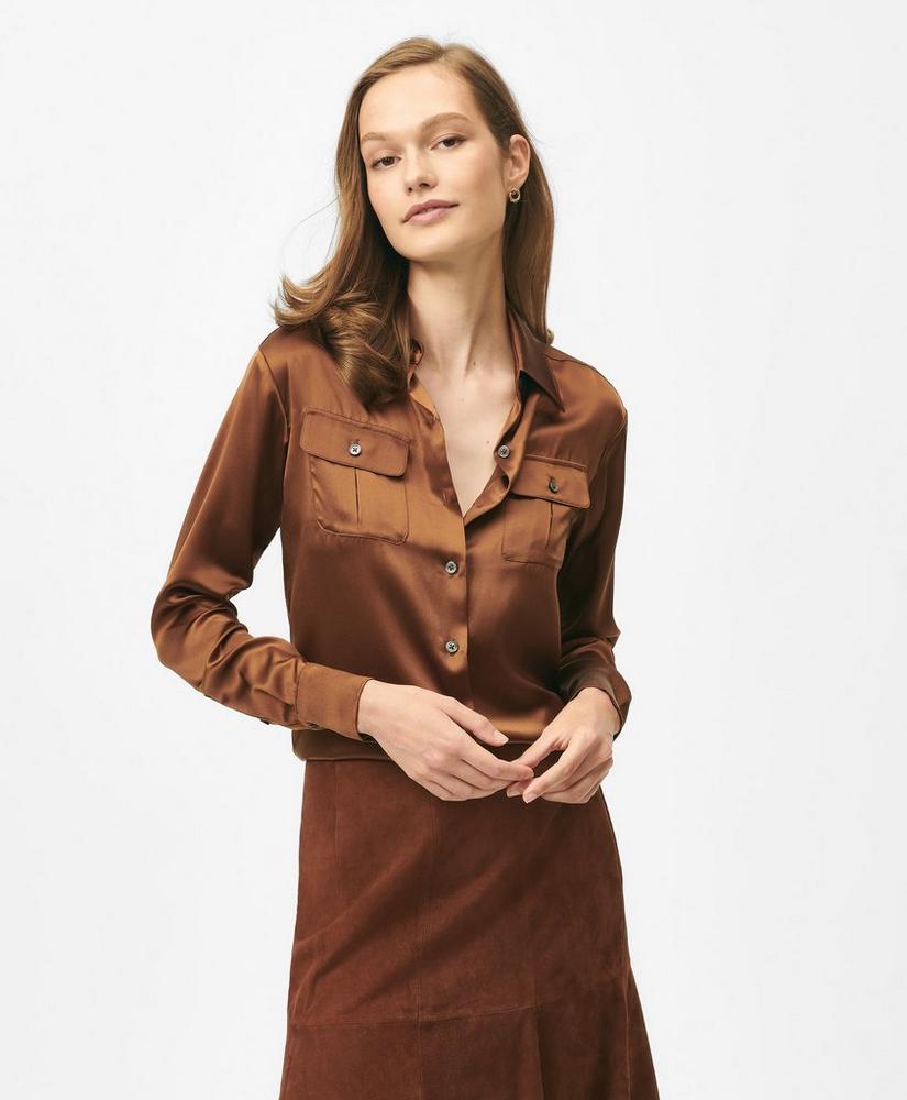 Relaxed Utility Blouse in Washable Silk