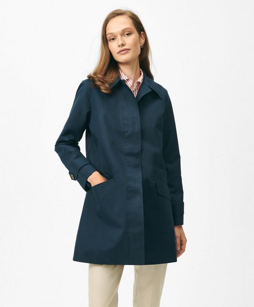 Raincoat in Water-Resistant Bonded Twill