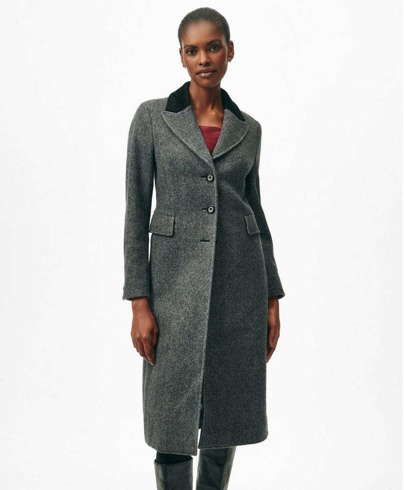 Chesterfield Coat in Wool Blend