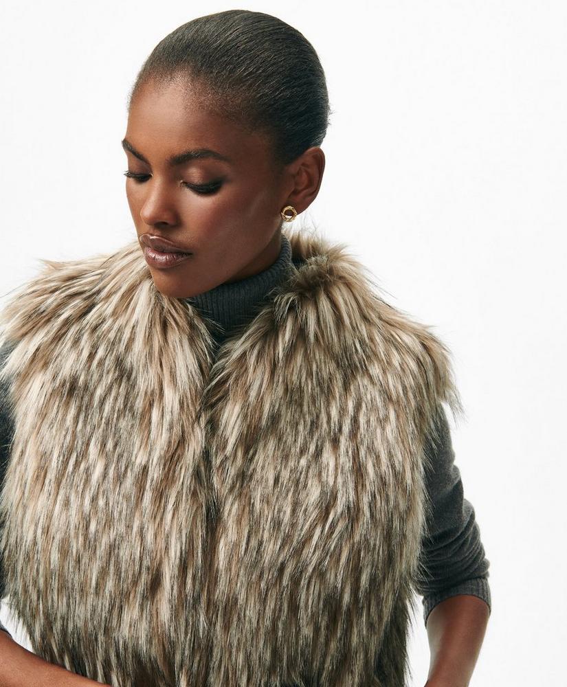 Belted Faux Fur Vest