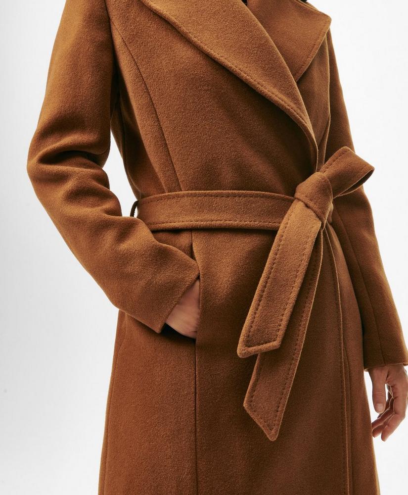 Notch Collar Coat in Water-Repellent Brushed-Twill Wool