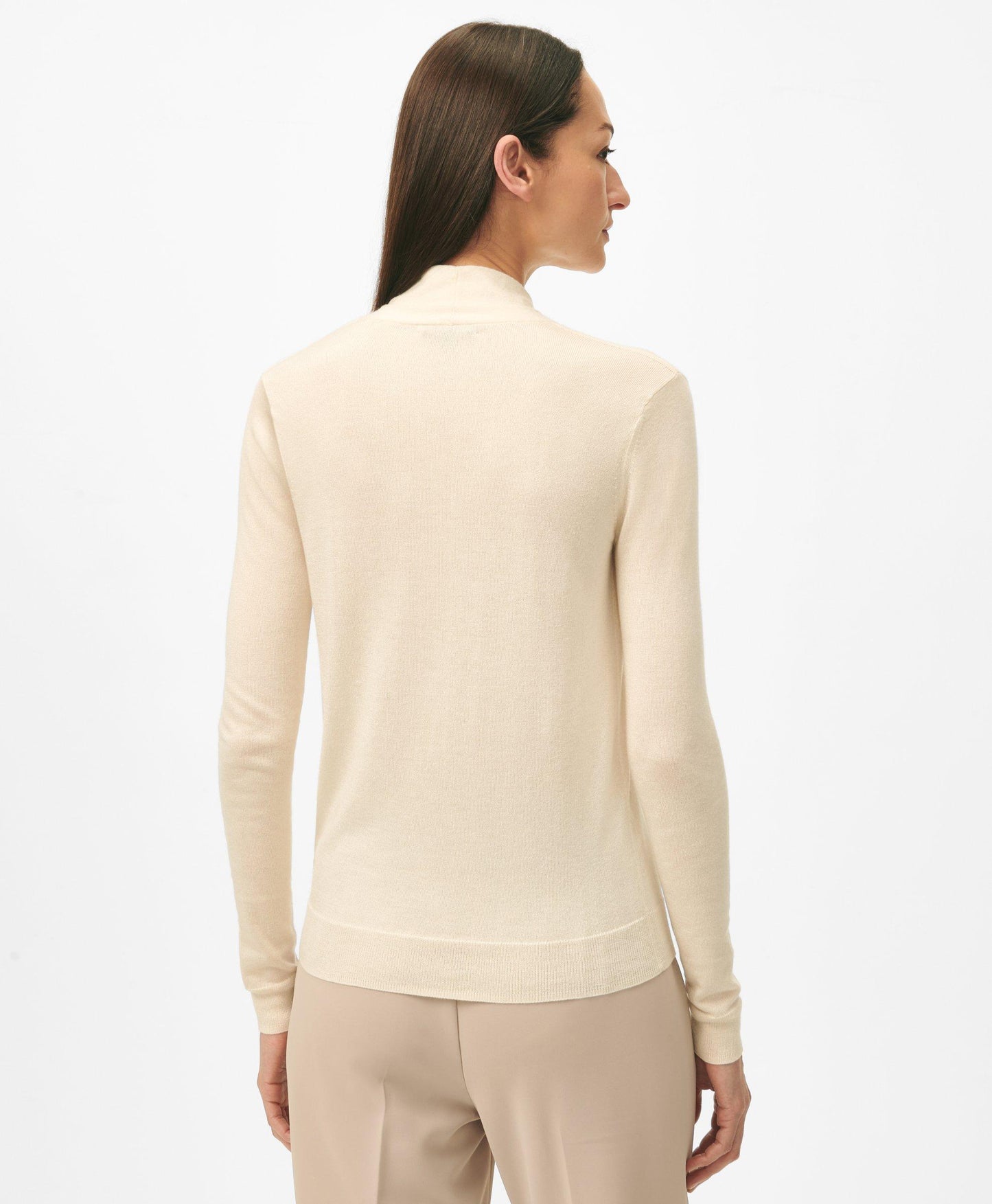 Silk-Cashmere Shawl-Collar Sweater