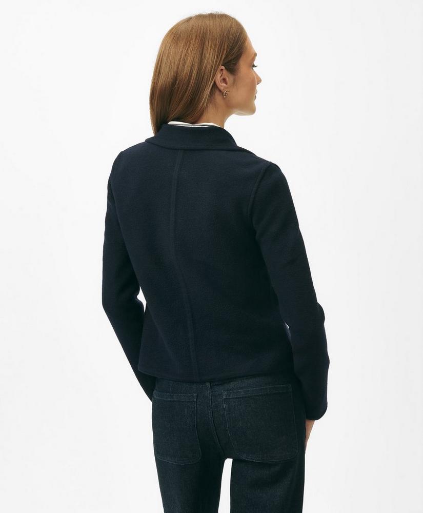 Double-Breasted Sweater Jacket in Merino Wool