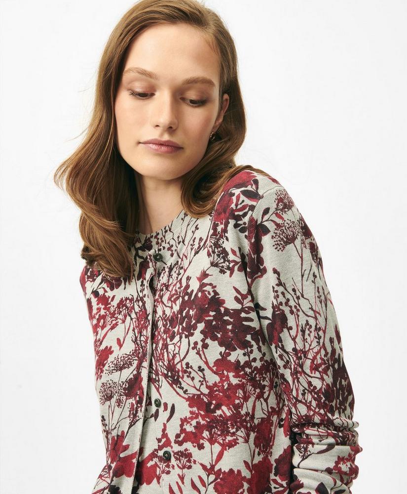 Twinset Cardigan in Floral Silk Blend