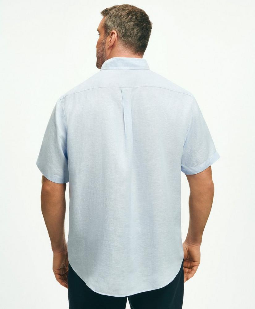 Big & Tall Sport Shirt, Short-Sleeve Irish Linen