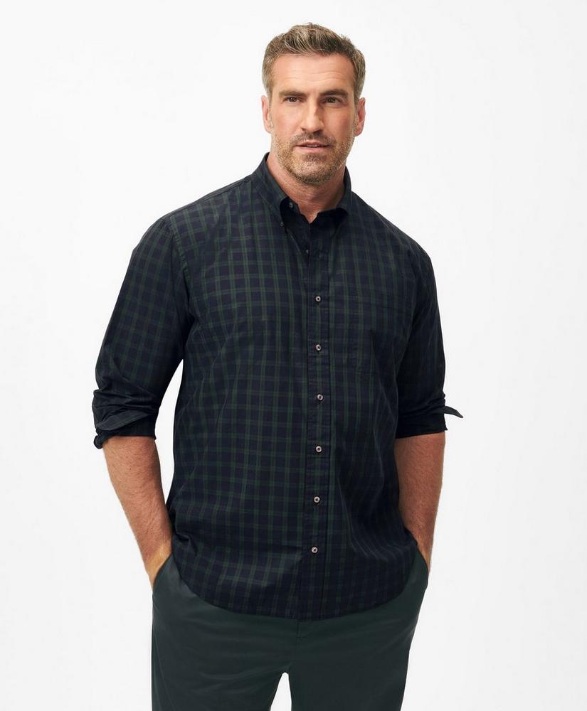 Big & Tall Friday Shirt, Poplin Black Watch