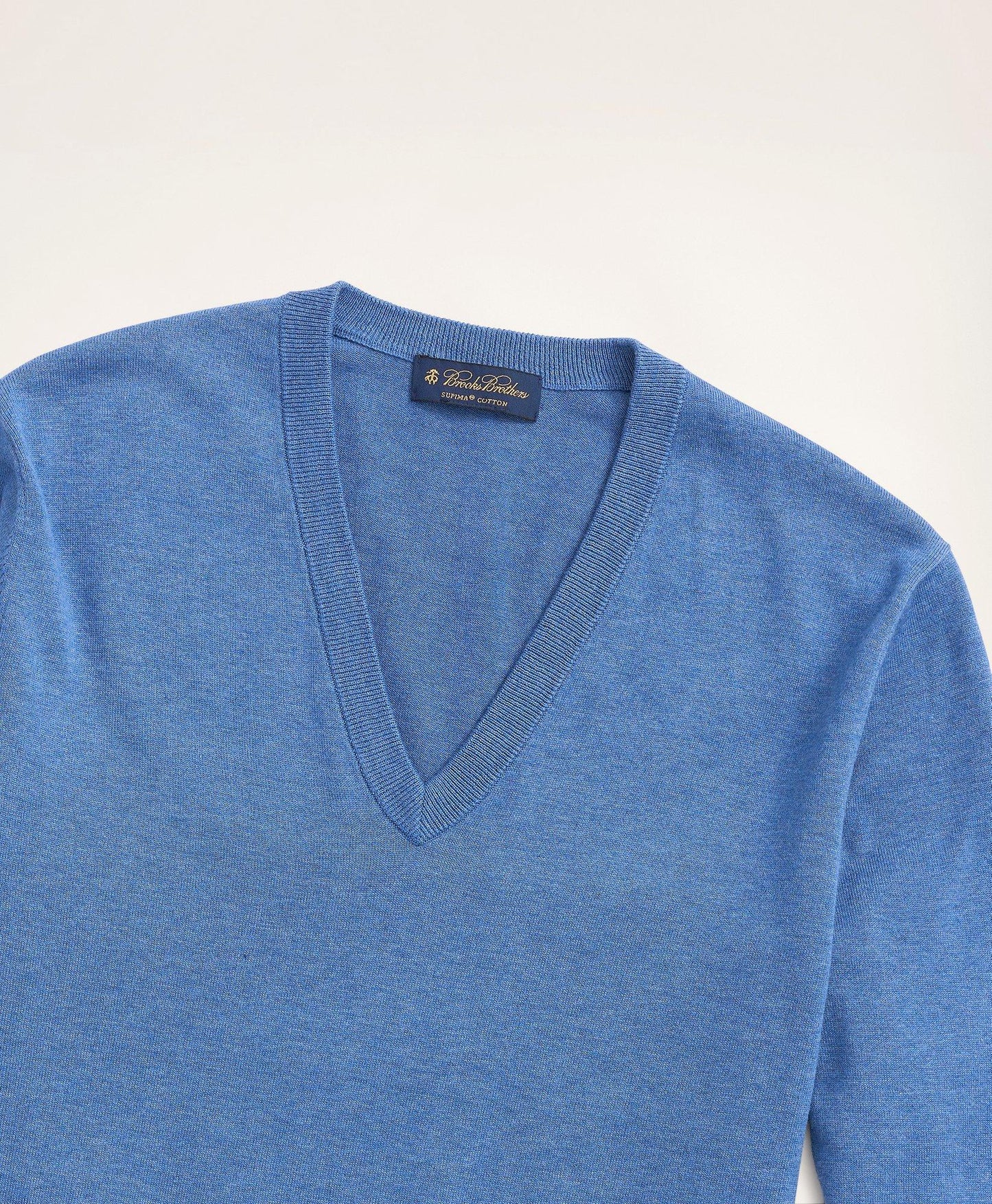 Big & Tall Supima Cotton V-Neck Sweater